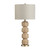 Set of 2 Faux Travertine Marble Finished Resin Table Lamp with Shade