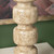 Set of 2 Faux Travertine Marble Finished Resin Table Lamp with Shade