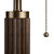 64"H Wood & Metal Floor Lamp With Shade