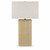 31" Beige Rope Textured Table Lamp with Oat Linen Drum Shade