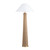 59"H Hemp Floor Lamp With Shade