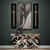 56"H Black and Gold Wall Sconce- Set of 2