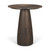 Allyson 32" Round Dark Brown wood w/ Cappuccino Marble Top Bistro Table