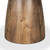 Allyson 48" Round Brown Wood Pedestal w/ White Marble Top Dining Table