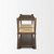 Bondi Dark Brown Wood w/ Paper Rope Shelf Console Table