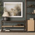 Bondi Dark Brown Wood w/ Paper Rope Shelf Console Table