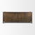 Bondi 85" Dark Brown Wood w/ Paper Rope 4 Door Closed Sideboard