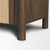 Bondi 85" Dark Brown Wood w/ Paper Rope 4 Door Closed Sideboard