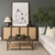 Bondi 85" Dark Brown Wood w/ Paper Rope 4 Door Closed Sideboard