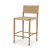 Brinley Woven Paper Rope w/ Brown Wood Frame Counter Stool