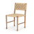 Brinley Woven Paper Rope w/ Brown Wood Frame Dining Chair