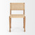 Brinley Woven Paper Rope w/ Brown Wood Frame Dining Chair