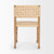 Brinley Woven Paper Rope w/ Brown Wood Frame Dining Chair