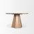 Jovani 48" Solid Light Brown Mango Wood Round Dining Table