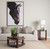 Jovia Brown Mango Wood W/ Cappuccino Marble Round Side Table