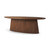 Lance 94"L x 50"W x30"H Medium Brown Solid Wood Oval Dining Table
