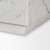 Matteo Solid White Marble Square Side Table