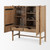 Phil Light Brown Wood 2 Door Bar Cabinet