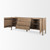 Phil Light Brown Wood 2 Door 3 Drawer Closed Sideboard