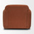 Saga Stonewashed Rust Chenille Fabric Upholstered Chair