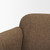 Saga Textured Brown Plush Fabric Upholstered Chair