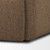 Saga Textured Brown Plush Fabric Upholstered Chair