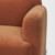 Saga Stonewashed Rust Chenille Fabric 3 Seater Sofa