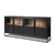 Sloan 80.0L x 17.0W x 36.0H Black Wood W/Black Metal Frame Sideboard