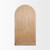 Suri Light Brown Wood W/Glass Doors Arched Curio Cabinet