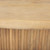 Terra 48L x 28W x 15H Light Brown Wood Oval Fluted Coffee Table