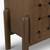 Trellyn Dark Brown Solid Wood 4-Door w/ Carved Woven Doors Closed Sideboard
