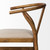 Trixie Cream Upholstered Seat Brown Wood Frame Counter Stool