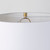 Leo 18.0L x 18.0W x 31.0H Gold Hammered W/White Fabric Shade Table Lamp