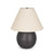 Sadiyah Black Brushed Metal w/ Beige Shade Table Lamp
