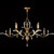 Beveled Arcs 74"W Oblong Chandelier