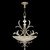 Beveled Arcs 44"W Round Pendant