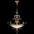 Beveled Arcs 44"W Round Pendant