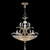 Beveled Arcs 32"W Round Pendant