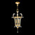 Beveled Arcs 22"W Square Pendant