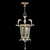 Beveled Arcs 22"W Square Pendant