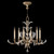 Beveled Arcs 37"W Round Chandelier