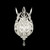 Crystal Laurel 17"H Sconce