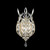 Crystal Laurel 17"H Sconce
