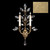 Crystal Laurel 28"H Sconce