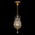 Crystal Laurel 11"W Round Pendant