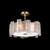 Lunea 22"W Round Semi-Flush Mount