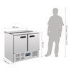 Polar G-Series Saladette Counter Fridge 240Ltr G606