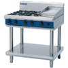 Blue Seal Evolution Cooktop 4 Open/1 Griddle Burner Nat Gas on Stand 900mm G516C-LS/N GK152-N