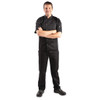 Whites Vegas Unisex Chefs Jacket Short Sleeve Black XXL A439-XXL
