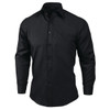 Chef Works Unisex Long Sleeve Dress Shirt Black M A798-M